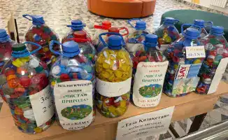 Акция по сбору крышек в школах Астаны