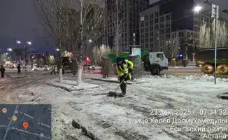 Уборка снега в Астане: участие трех тысяч дорожных рабочих и 1 527 единиц спецтехники