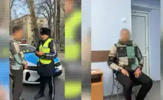 Задержание водителя в Алматы за управление транспортным средством в состоянии наркотического опьянения