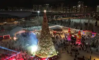 Wonderland Astana: Новый зимний городок, сравнимый с Нью-Йорком, открывается на площади перед 'Астана Арена'