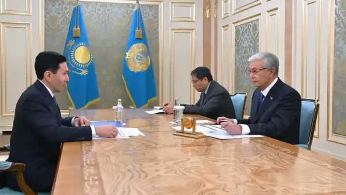 Токаев поставил задачи перед главой Самрук-Казына Нурланом Жакуповым {city2}