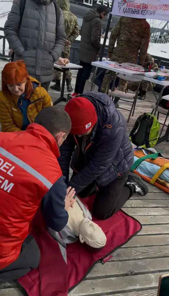 На «Шымбулаке» прошел тренинг по сердечно-легочной реанимации для экстренных служб и альпинистов {city2}