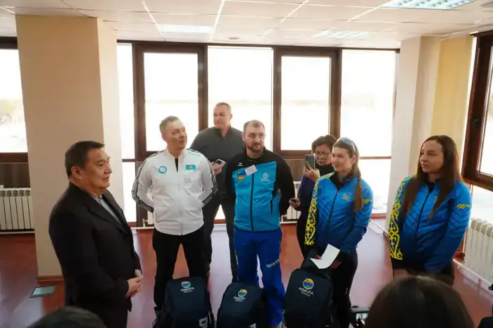 Аким области Марат Ахметжанов поддержал лыжниц Казахстана перед Олимпийскими играми {city2}