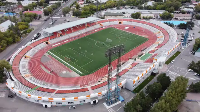 Модернизация стадиона Шахтёр в Караганде под требования UEFA {city2}