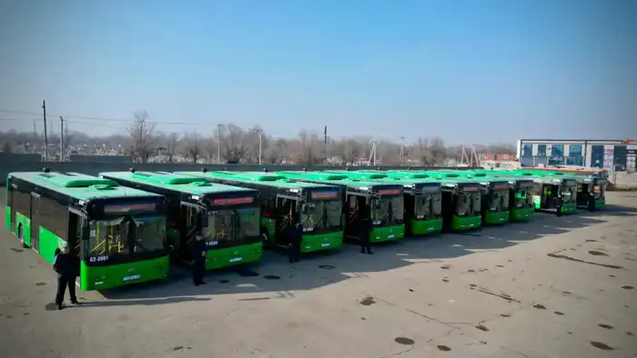 Автопарк Тараза пополнился 10 новыми автобусами (6)