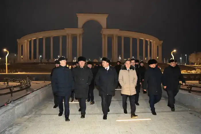 Аким Нурлыбек Налибаев сообщил о ходе реконструкции Президентского парка {city2}