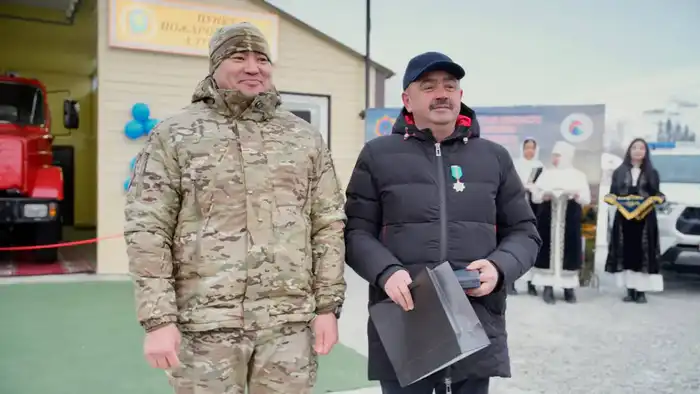 В районе Улкен Нарын открыт добровольный пожарный пост (4)