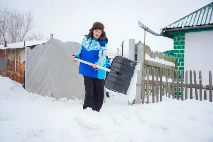 Столичные волонтеры помогли одиноким пенсионерам с уборкой снега (5)