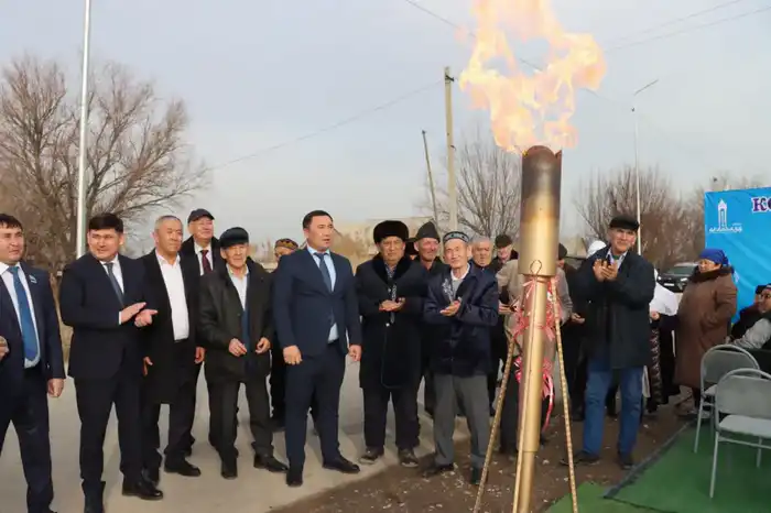 ТУРКЕСТАН: ЖУСАНСАЙ В ОРДАБАСИНСКОМ РАЙОНЕ ОТКРЫВАЕТ ДВЕРИ К ГОЛУБОМУ ТОПЛИВУ {city2}