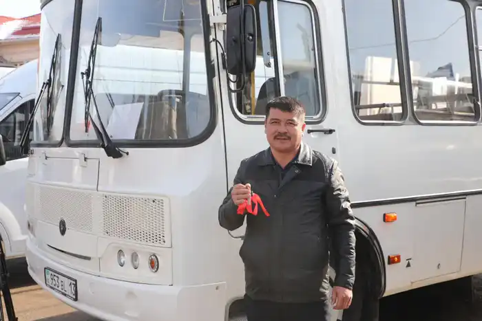 ТУРКЕСТАН: В САРЫАГАШСКОМ РАЙОНЕ ОБНОВЛЕН ПАРК ОБЩЕСТВЕННОГО ТРАНСПОРТА {city2}