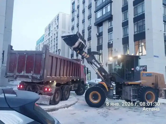 Более 3 000 дорожных рабочих вышли на уборку снега в Астане (8)