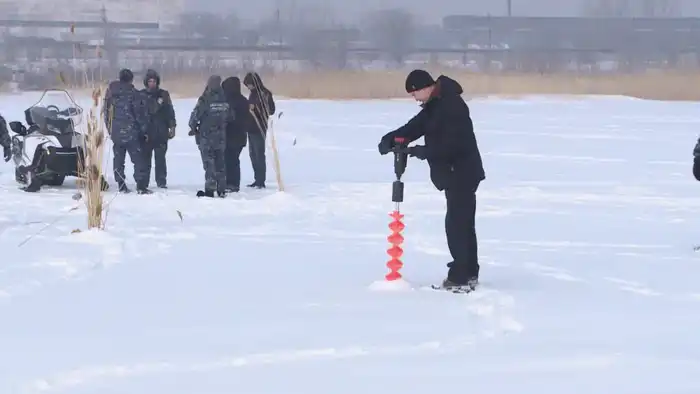 Аэрация водоёмов в Карагандинской области для предотвращения зимней гибели рыбы {city2}