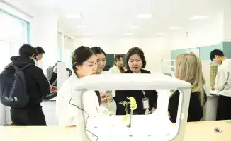 Годовщина открытия школы №33 в Уркере новые образовательные пространства клуб Азамат этнокабинет Мирас робототехника STEM