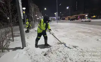 Астана mobilizирует более 3 000 дорожных рабочих для уборки снега в условиях метели