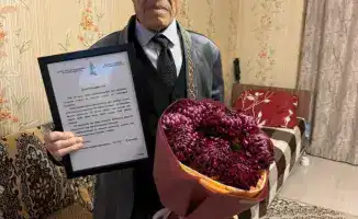 В Костанае военнослужащие отметили вековой юбилей ветерана войны Дильдабека Нурушева