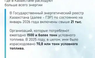 Энергетический океан Казахстана: кто управляет мощью свыше 21 тысячи организаций?