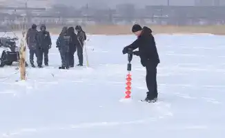 Аэрация водоёмов в Карагандинской области для предотвращения зимней гибели рыбы