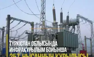 Новые инфраструктурные объекты в Туркестанской области