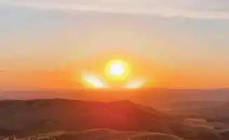 Закат, как флаг: Усть-Каменогорск удивляет фото!