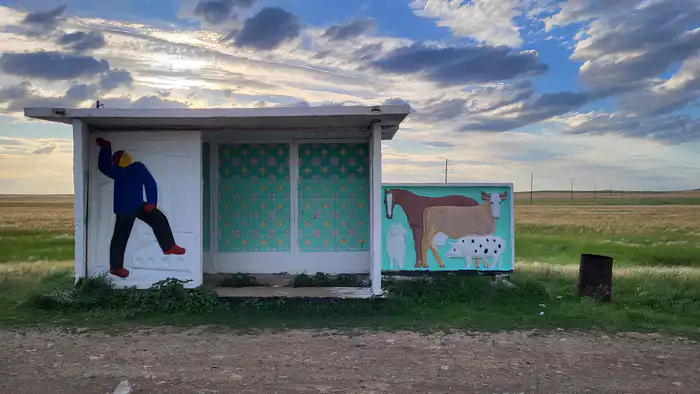 Остановка в районе села Далабай, Акмолинская область. Фото: ©️ Иван Сухоруков