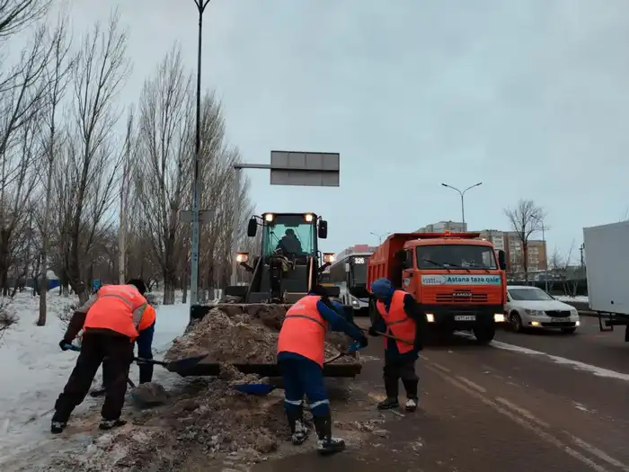 Более 30 тысяч кубометров снега вывезли из Астаны за ночь (5)