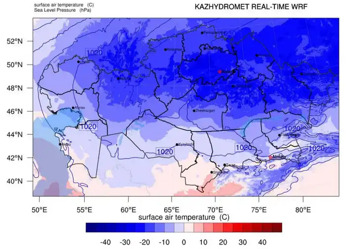 Казгидромет запускает высокоточный прогноз погоды на суперкомпьютере КазНУ имени аль-Фараби {city2}