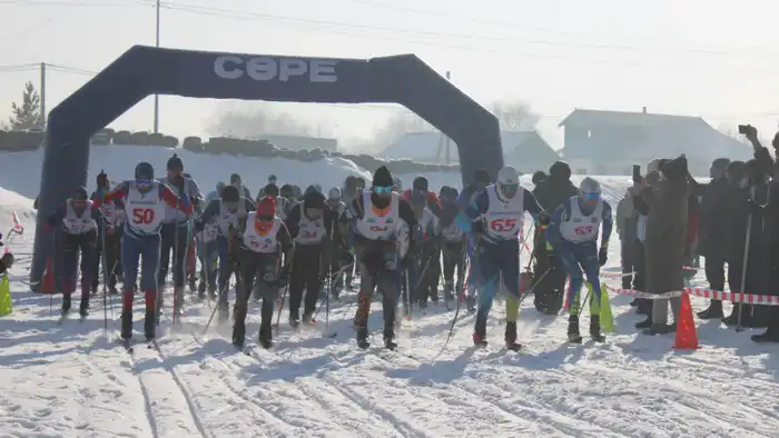 Каркаралинск принял республиканский лыжный марафон {city2}