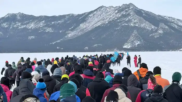 Международный забег на льду «BURABAY ICE - 2026» прошёл на территории Государственного национального природного парка «Бурабай» (3)