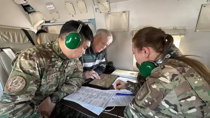 Обследование паводкоопасных территорий ВКО аэровизуальным методом {city2}