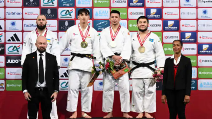 Казахстанские дзюдоисты завоевали три бронзы на этапе Grand Slam в Париже {city2}