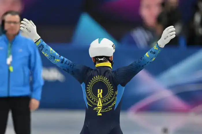 Денис Никиша из Казахстана на Олимпиаде в Италии {city2}