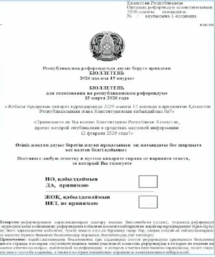 Бюллетень для голосования