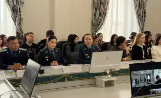 Телемост о наркотиках и правопорядке в Костанае