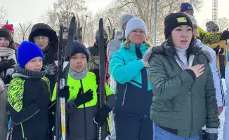 Массовый лыжный забег в Акмолинской области: поддержка олимпийцев как символ единства общества