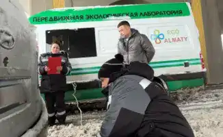 Проверка автомобилей в Алматы нарушения экологических норм выбросов