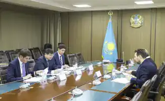 В Алматы состоялась встреча министра финансов РК Мади Такиева с управляющим директором ЕБРР Хусейном Озханом