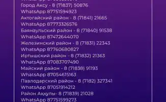 В Павлодарской области открыт Call-центр для информации о референдуме 15 марта 2026 года