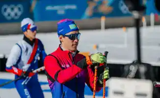 Казахстанские биатлонисты на Олимпиаде в Италии