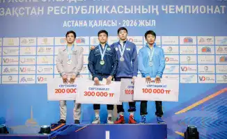 Столичные спортсмены Казахстана завоевали бронзовые медали на чемпионате по греко-римской борьбе среди юношей и юниоров в Астане