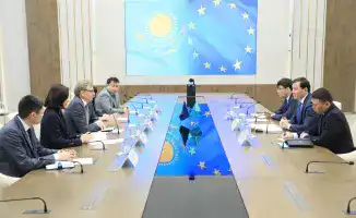 В Актюбинской области аким Асхат Шахаров встретился с делегацией Европейского Союза во главе с Йоханнесом Бауэром