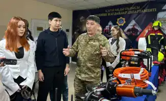 Посещение ДЧС Карагандинской области участниками Азбуки правопорядка