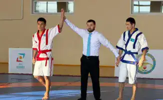 В Костанайской области прошел республиканский турнир по қазақ күресі среди спасателей МЧС, в котором участвовали 20 команд.