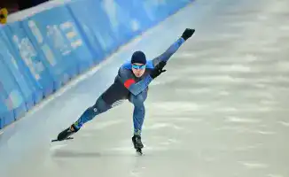 Евгений Кошкин 9-е место конькобежный спорт Олимпиада 500 метров