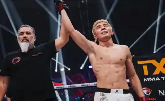 Кожахмет Имангали нокаутировал Бакытбека Дуйшобая за 97 секунд в бою Казахстан - Кыргызстан на турнире Octagon