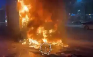 Грузовик в огне: уроки безопасности у школы Астаны