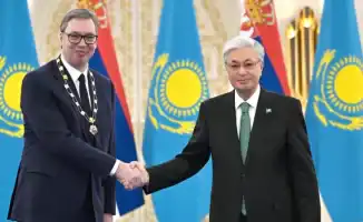 Президент Сербии награждён орденом 'Алтын Қыран' в Астане, Касым-Жомарт Токаев отметил важность двусторонних отношений.