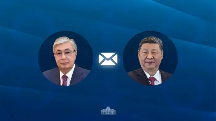 Президент Казахстана поздравил Си Цзиньпина с национальным праздником Китая {city2}