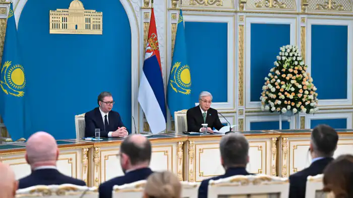 Токаев и Вучич: Новые возможности для сербского бизнеса в Казахстане создадут рабочие места и укрепят экономические связи {city2}