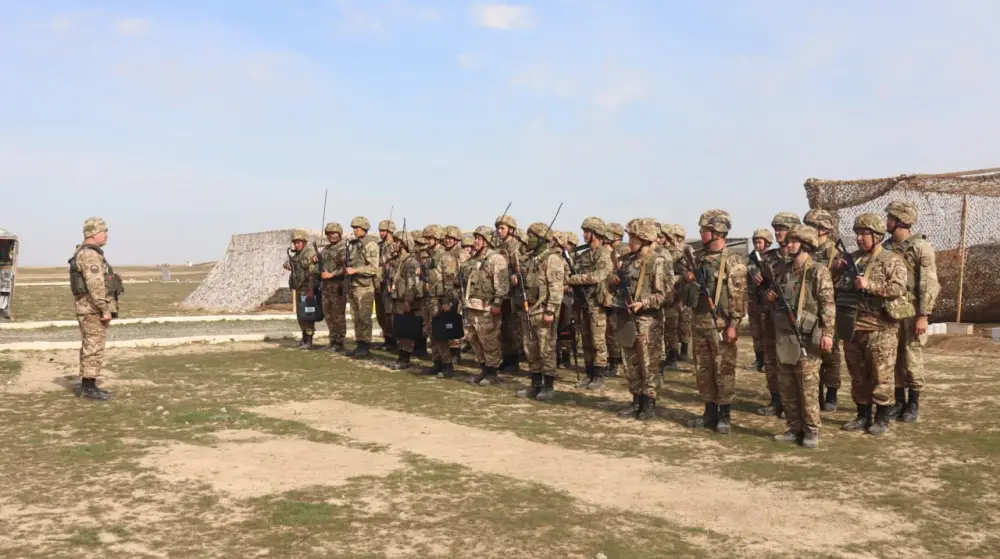 В Туркестанской области на полигоне «Арыс» прошло ротное тактическое учение (4)