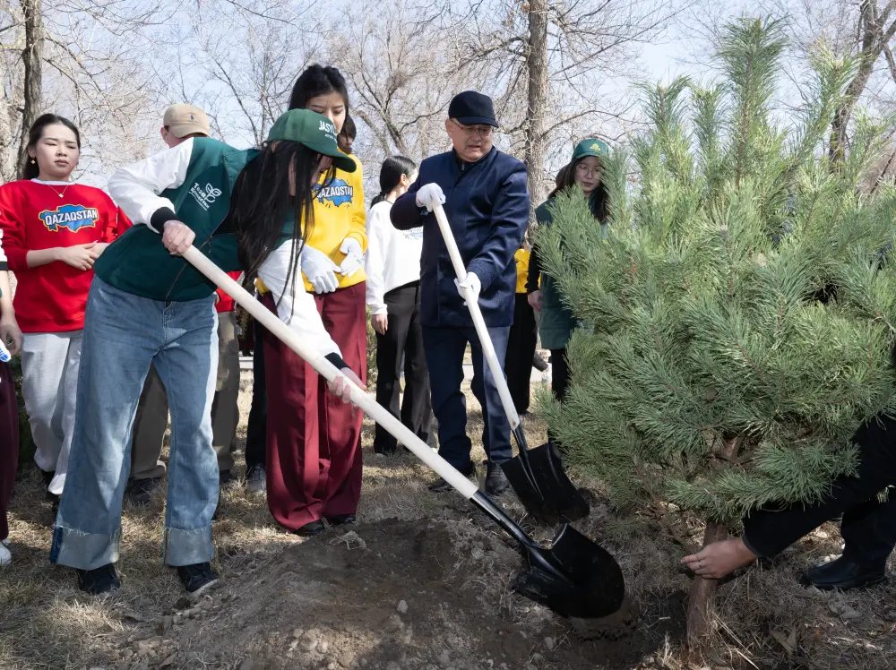 Ecological Action in Zhetysu: Youth Unite to Restore Nature and Plant Thousands of Trees {city2}